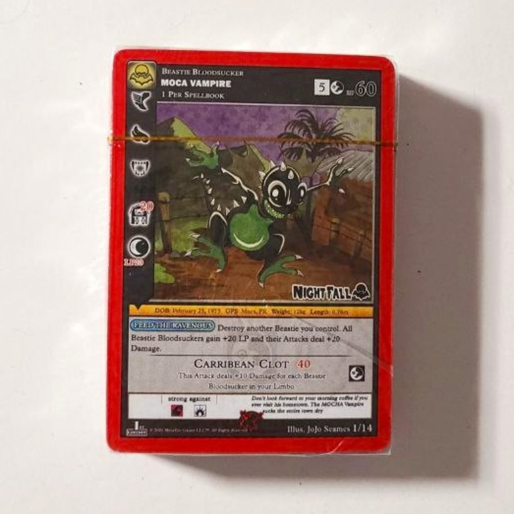 Metazoo Nightfall 1st Edition Moca Vampire Sealed Release Event Deck